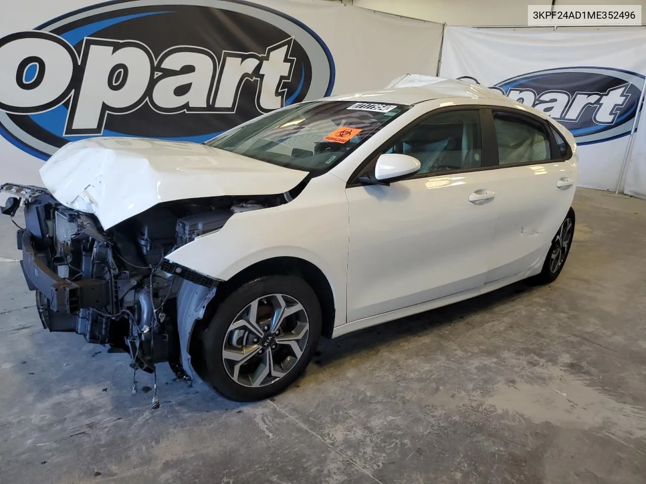 2021 Kia Forte Fe VIN: 3KPF24AD1ME352496 Lot: 77177954