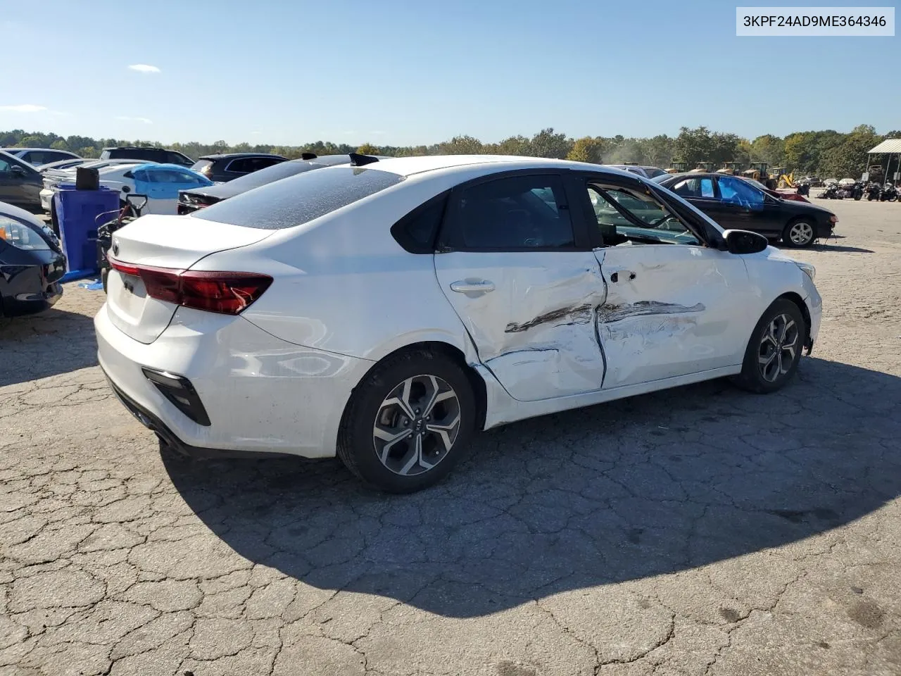 2021 Kia Forte Fe VIN: 3KPF24AD9ME364346 Lot: 77380294