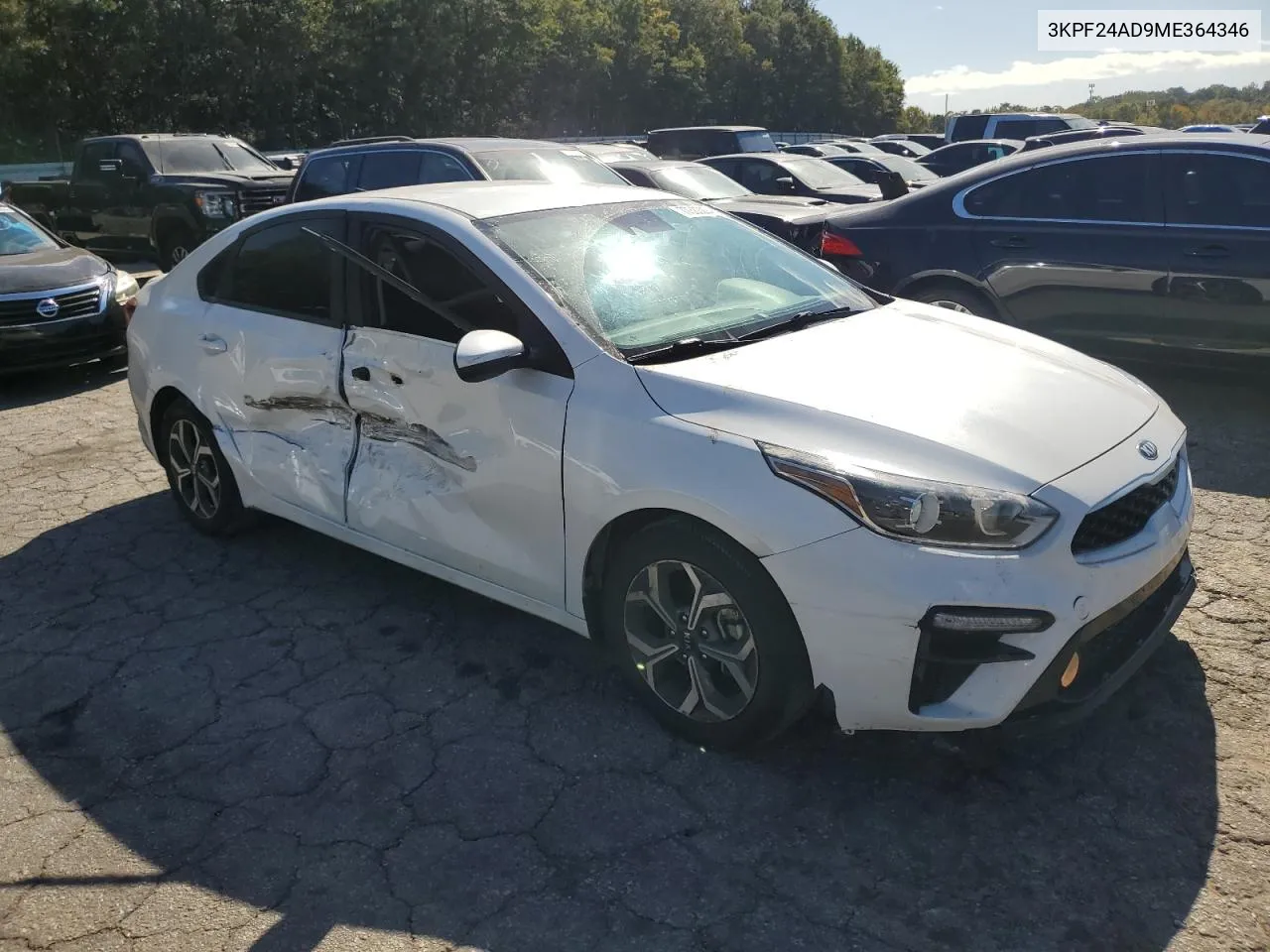 2021 Kia Forte Fe VIN: 3KPF24AD9ME364346 Lot: 77380294