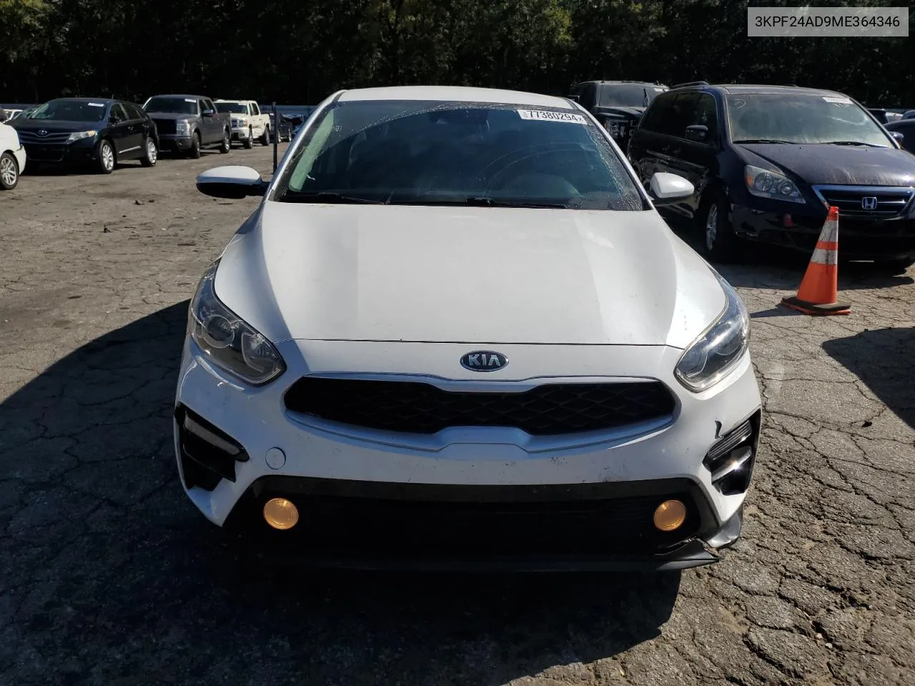 2021 Kia Forte Fe VIN: 3KPF24AD9ME364346 Lot: 77380294