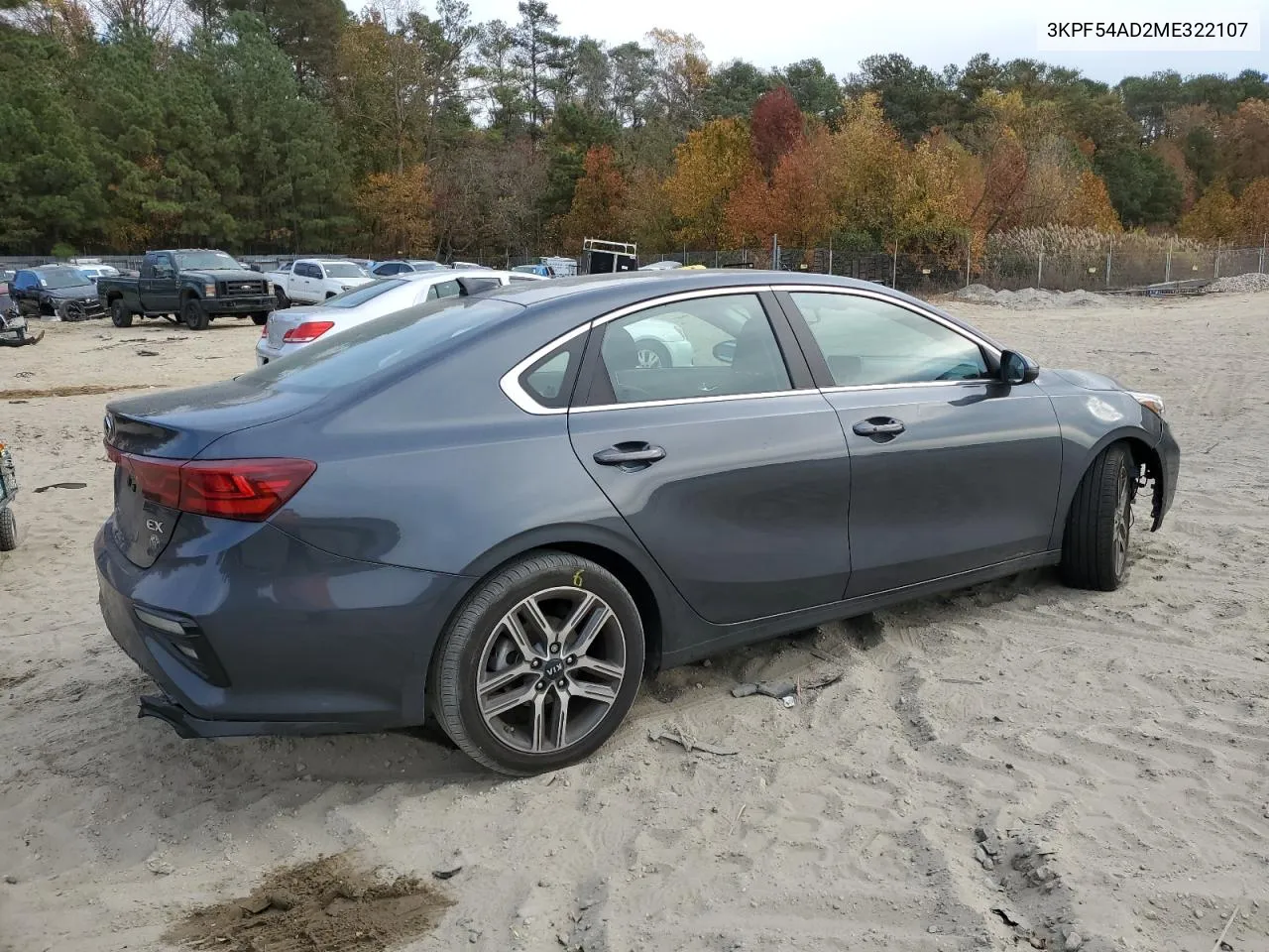 2021 Kia Forte Ex VIN: 3KPF54AD2ME322107 Lot: 77424234