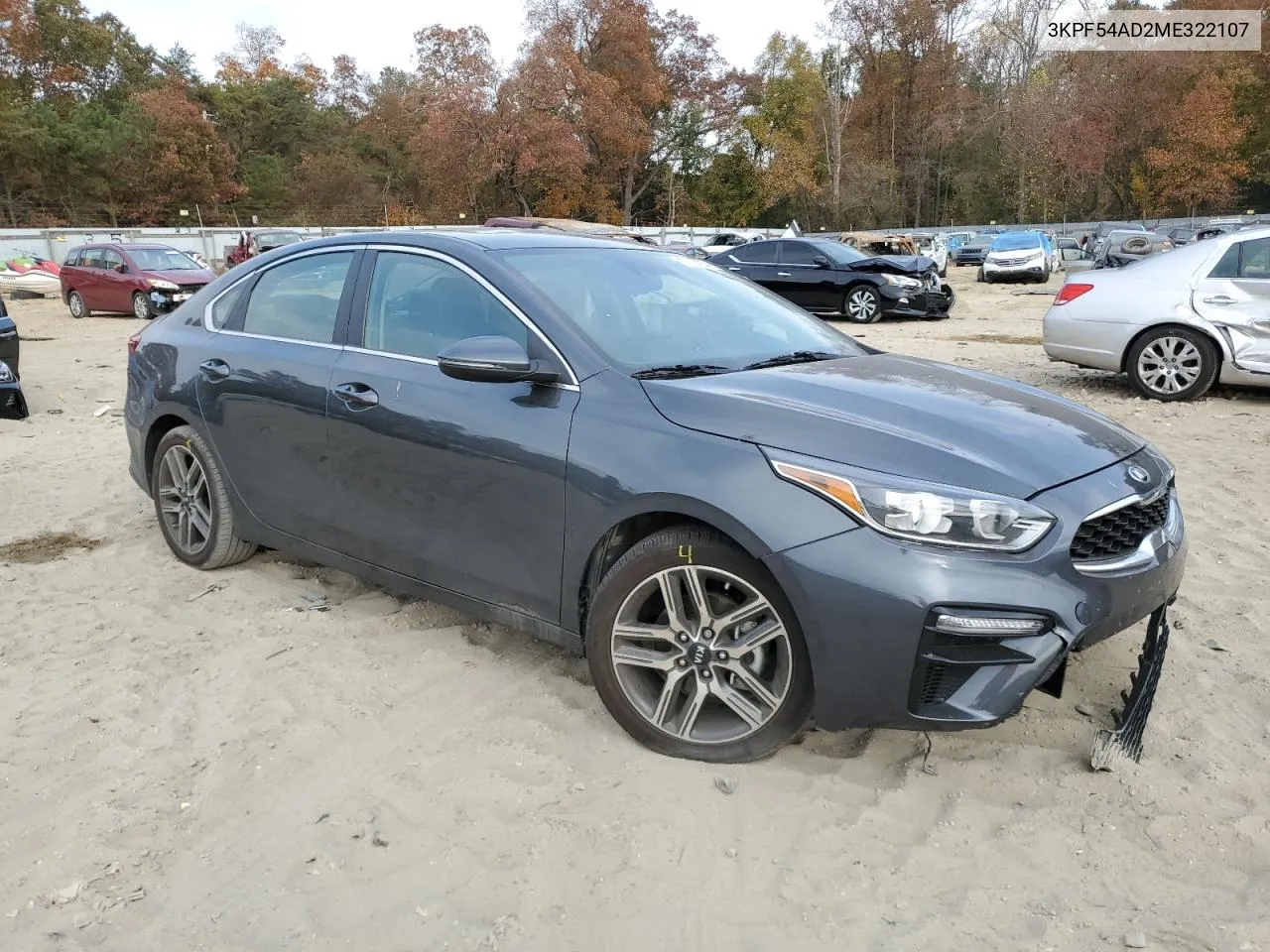 2021 Kia Forte Ex VIN: 3KPF54AD2ME322107 Lot: 77424234