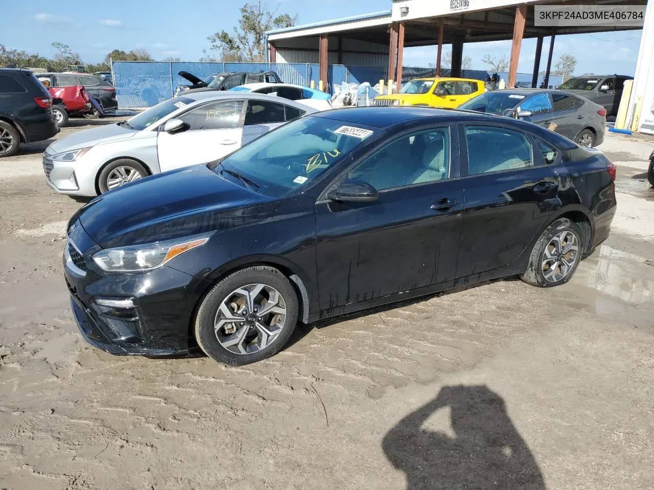 2021 Kia Forte Fe VIN: 3KPF24AD3ME406784 Lot: 77555444