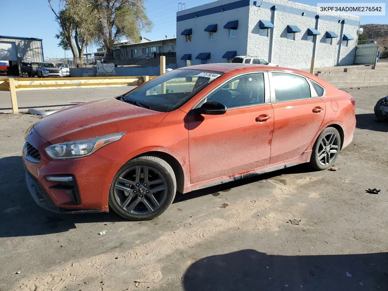 2021 Kia Forte Gt Line VIN: 3KPF34AD0ME276542 Lot: 77576244