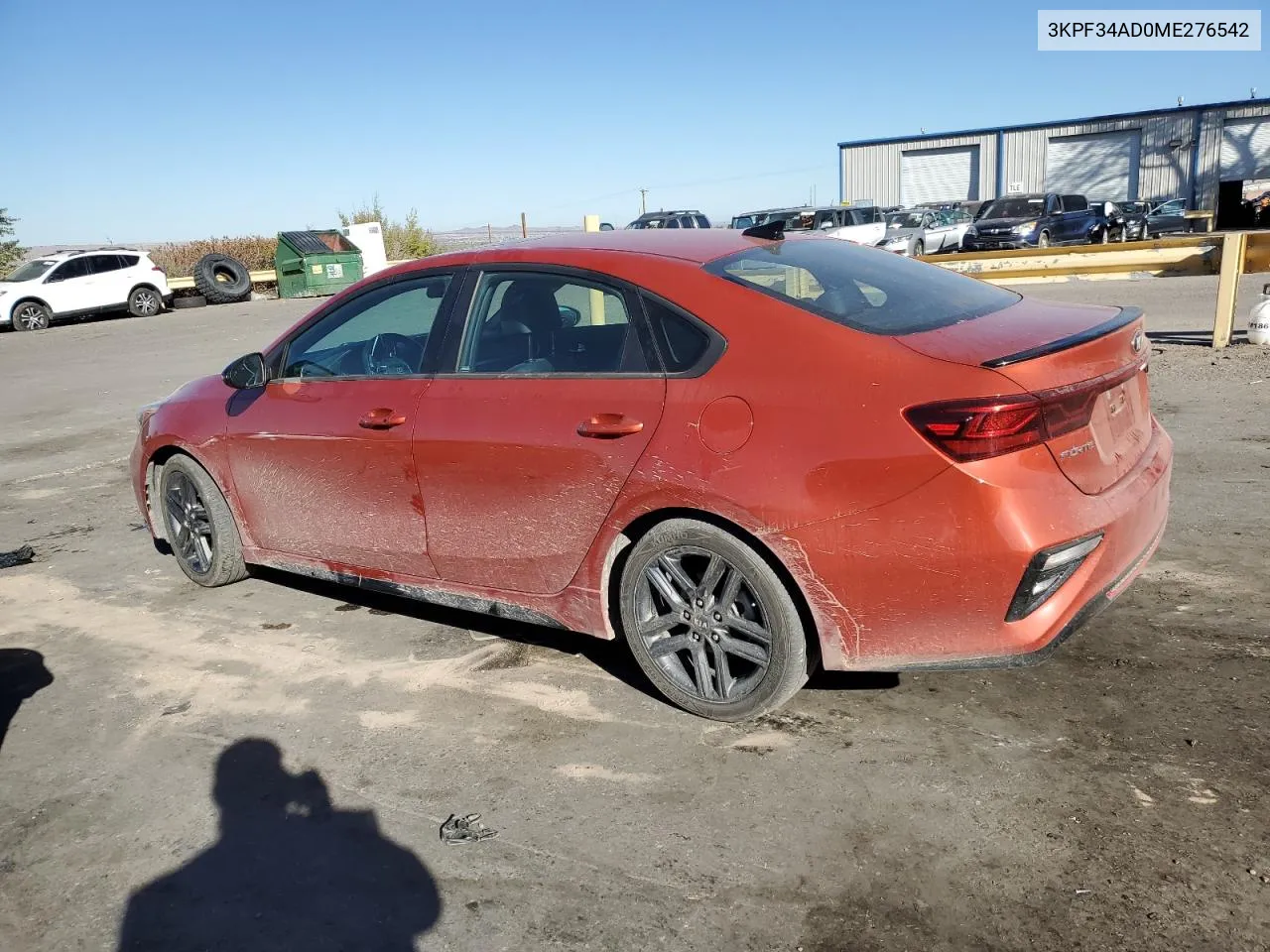 2021 Kia Forte Gt Line VIN: 3KPF34AD0ME276542 Lot: 77576244