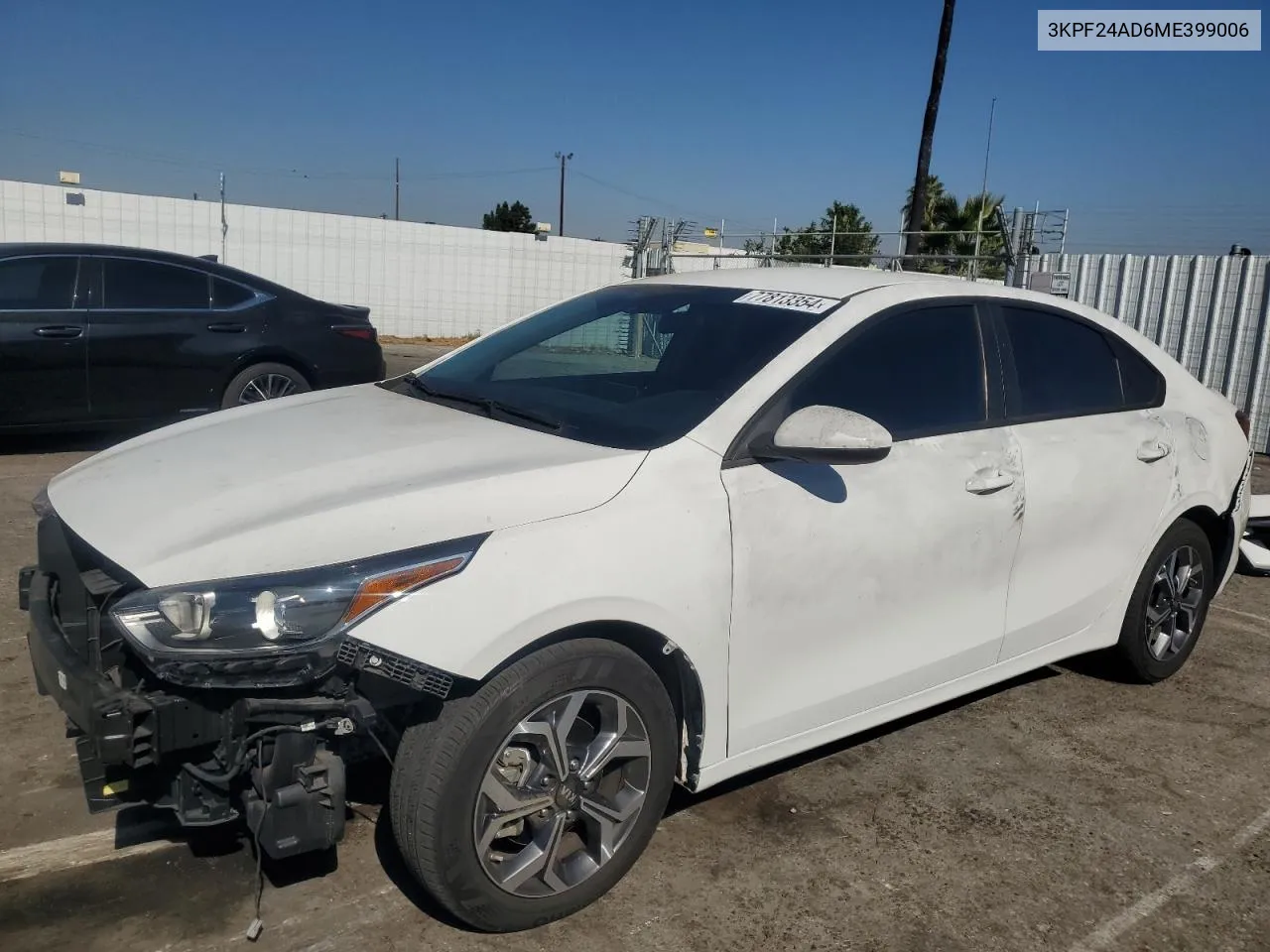 2021 Kia Forte Fe VIN: 3KPF24AD6ME399006 Lot: 77813354