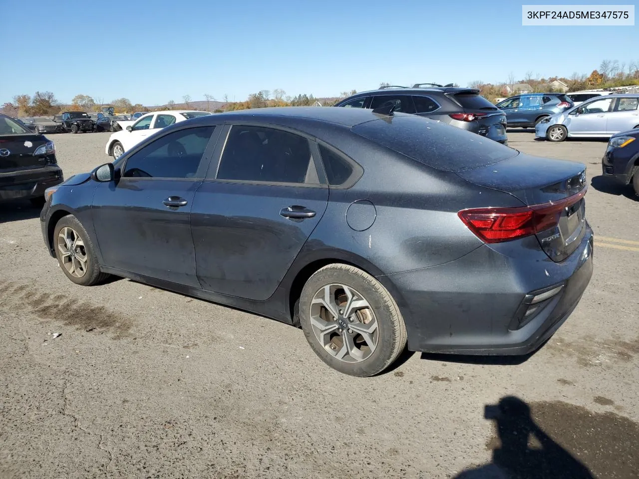 2021 Kia Forte Fe VIN: 3KPF24AD5ME347575 Lot: 77820254