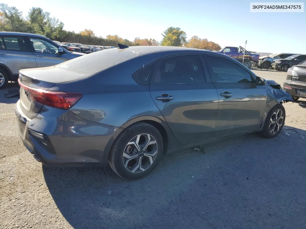 2021 Kia Forte Fe VIN: 3KPF24AD5ME347575 Lot: 77820254