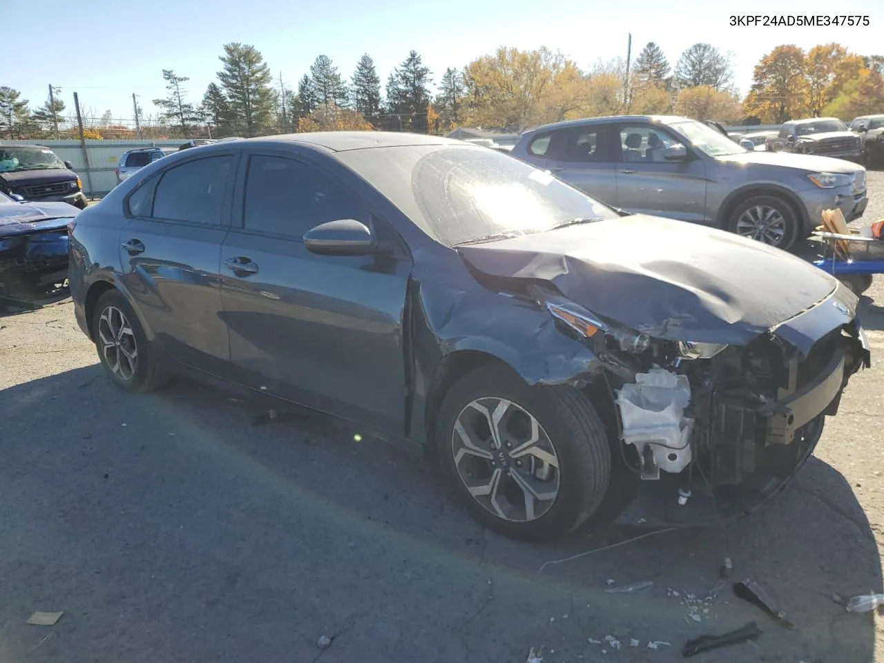 2021 Kia Forte Fe VIN: 3KPF24AD5ME347575 Lot: 77820254