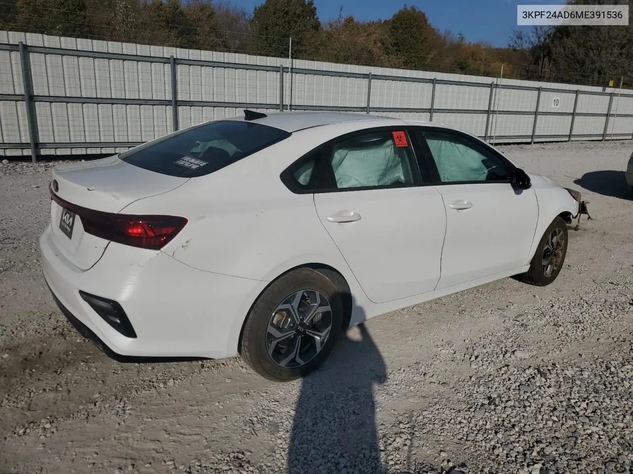 2021 Kia Forte Fe VIN: 3KPF24AD6ME391536 Lot: 77867854