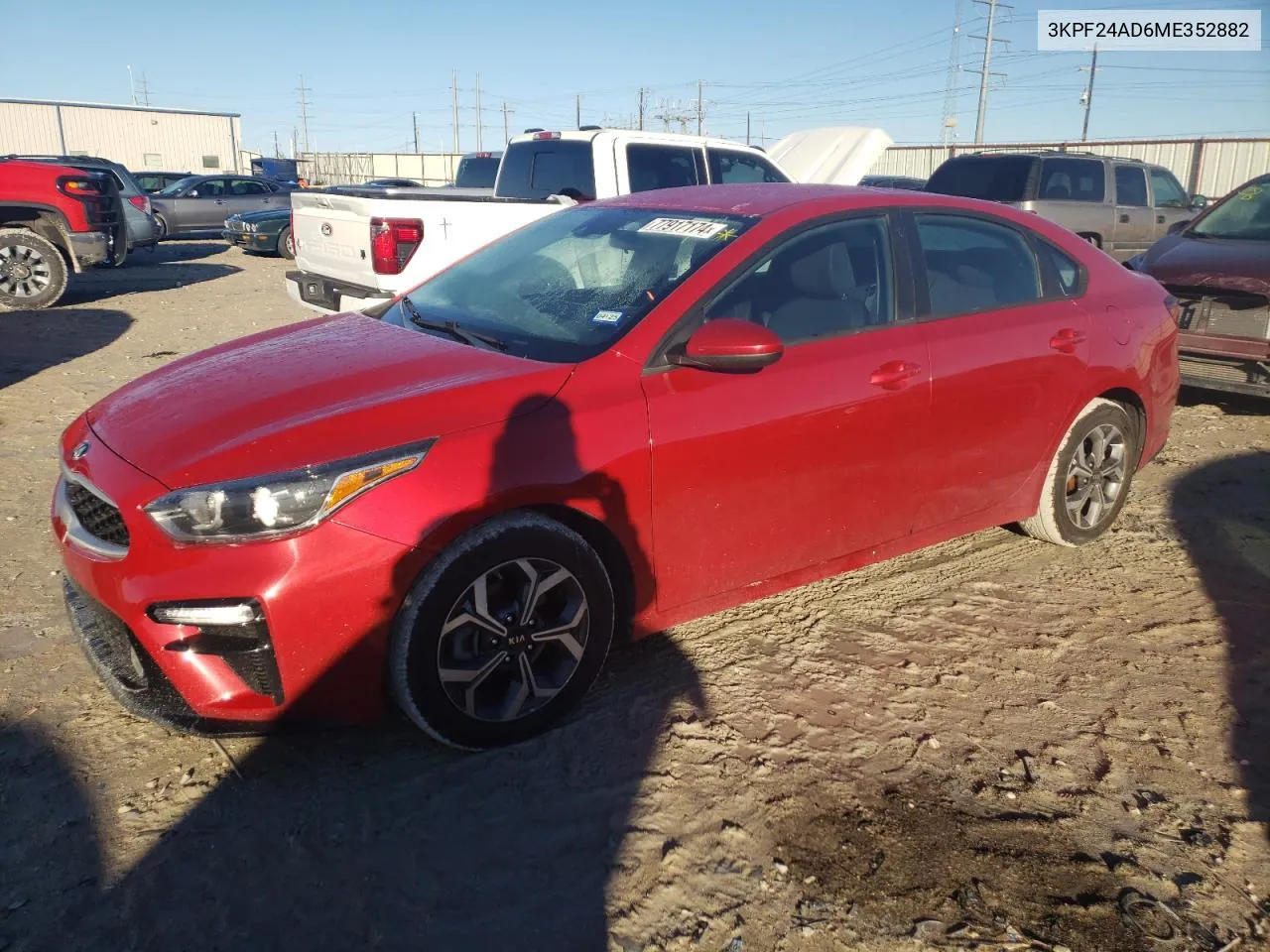 2021 Kia Forte Fe VIN: 3KPF24AD6ME352882 Lot: 77917174