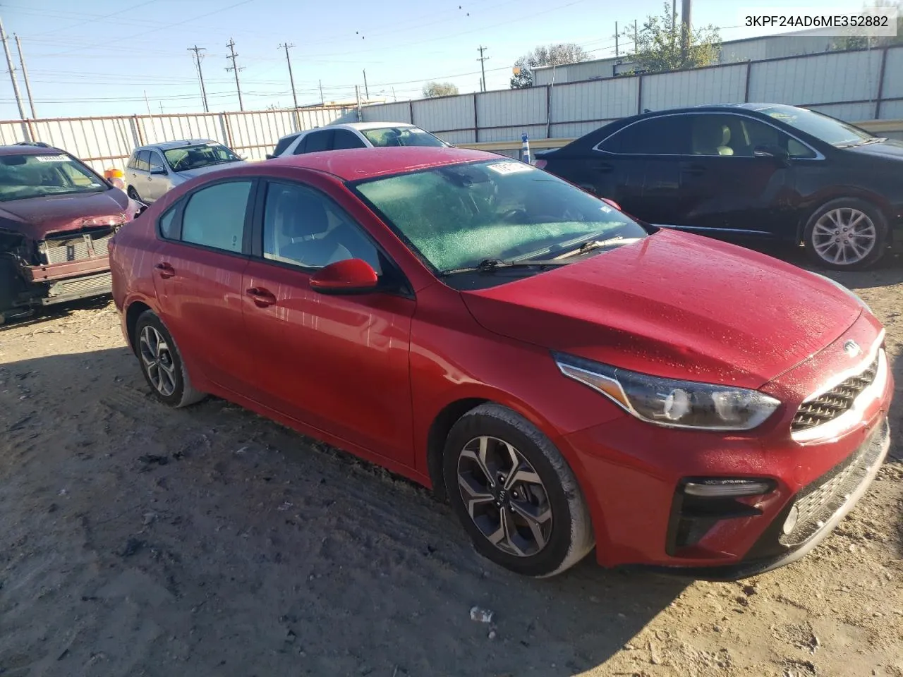 2021 Kia Forte Fe VIN: 3KPF24AD6ME352882 Lot: 77917174