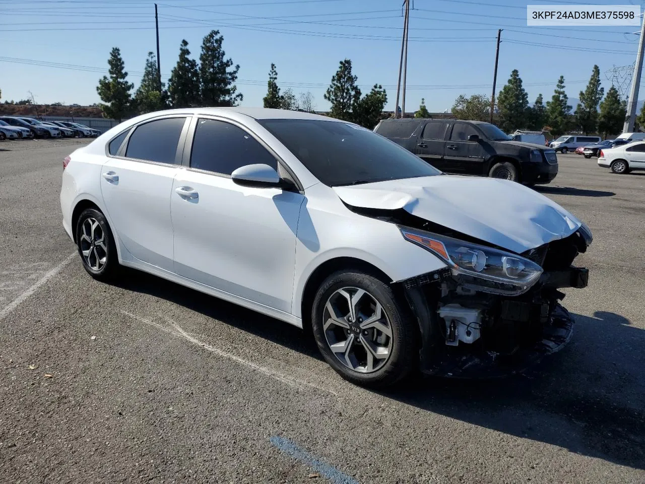 2021 Kia Forte Fe VIN: 3KPF24AD3ME375598 Lot: 78024284