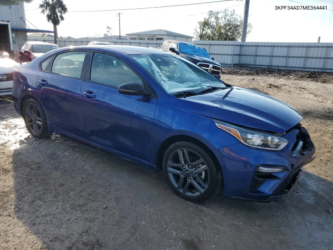 2021 Kia Forte Gt Line VIN: 3KPF34AD7ME364441 Lot: 78137734