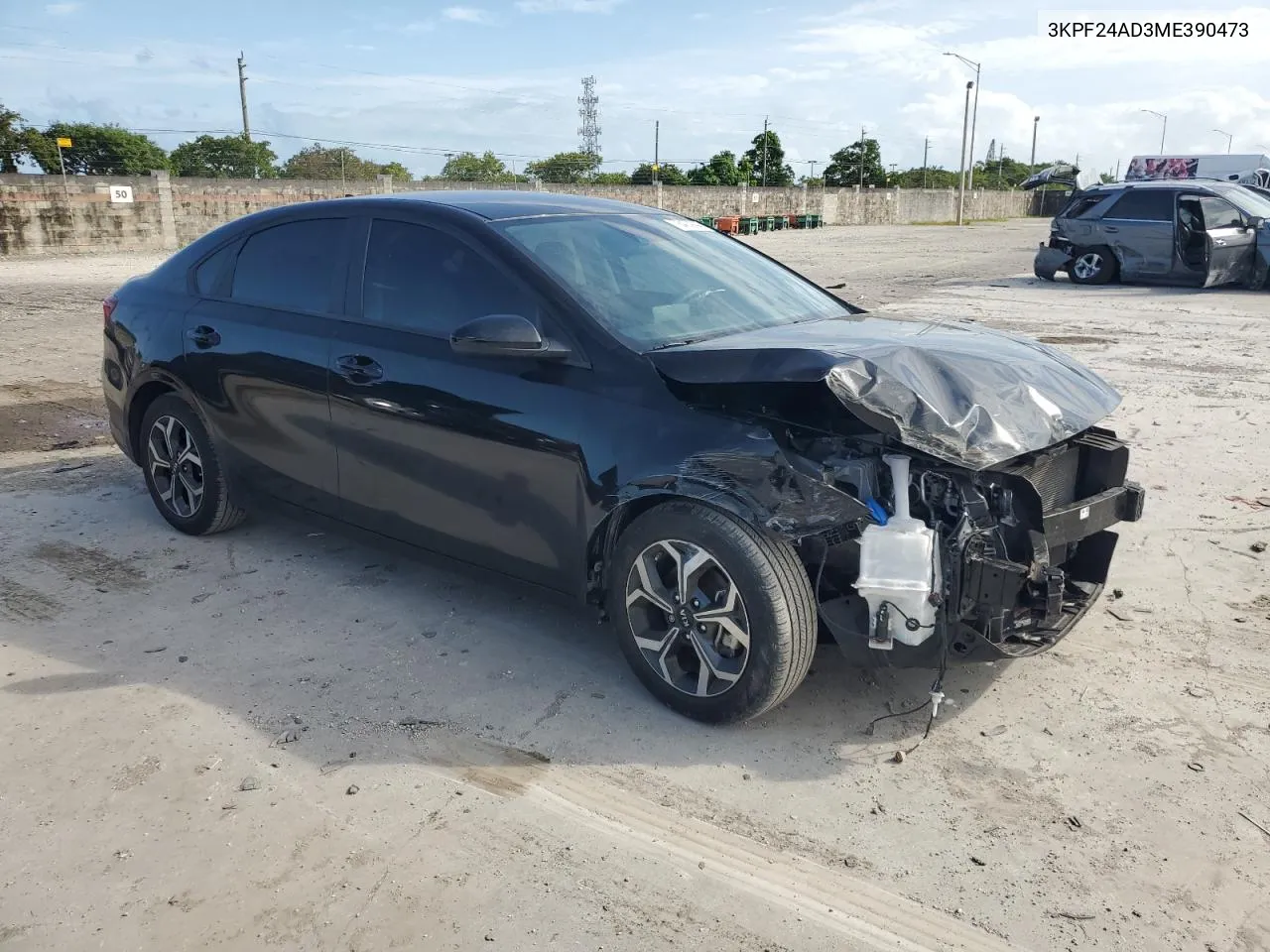 2021 Kia Forte Fe VIN: 3KPF24AD3ME390473 Lot: 78403944