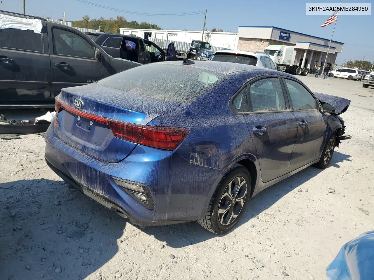 2021 Kia Forte Fe VIN: 3KPF24AD5ME284980 Lot: 78404264