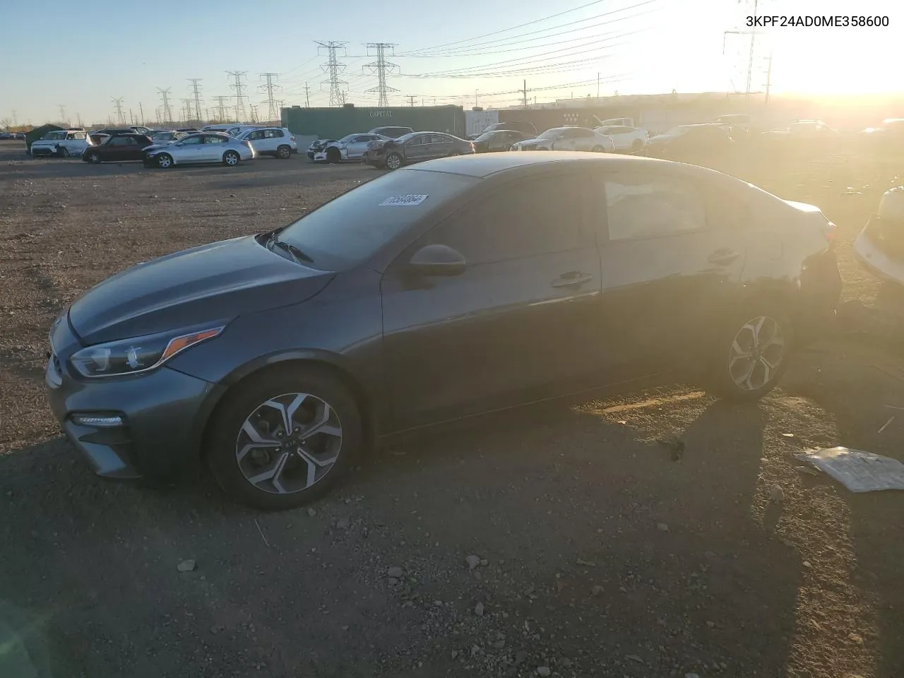 2021 Kia Forte Fe VIN: 3KPF24AD0ME358600 Lot: 78584864