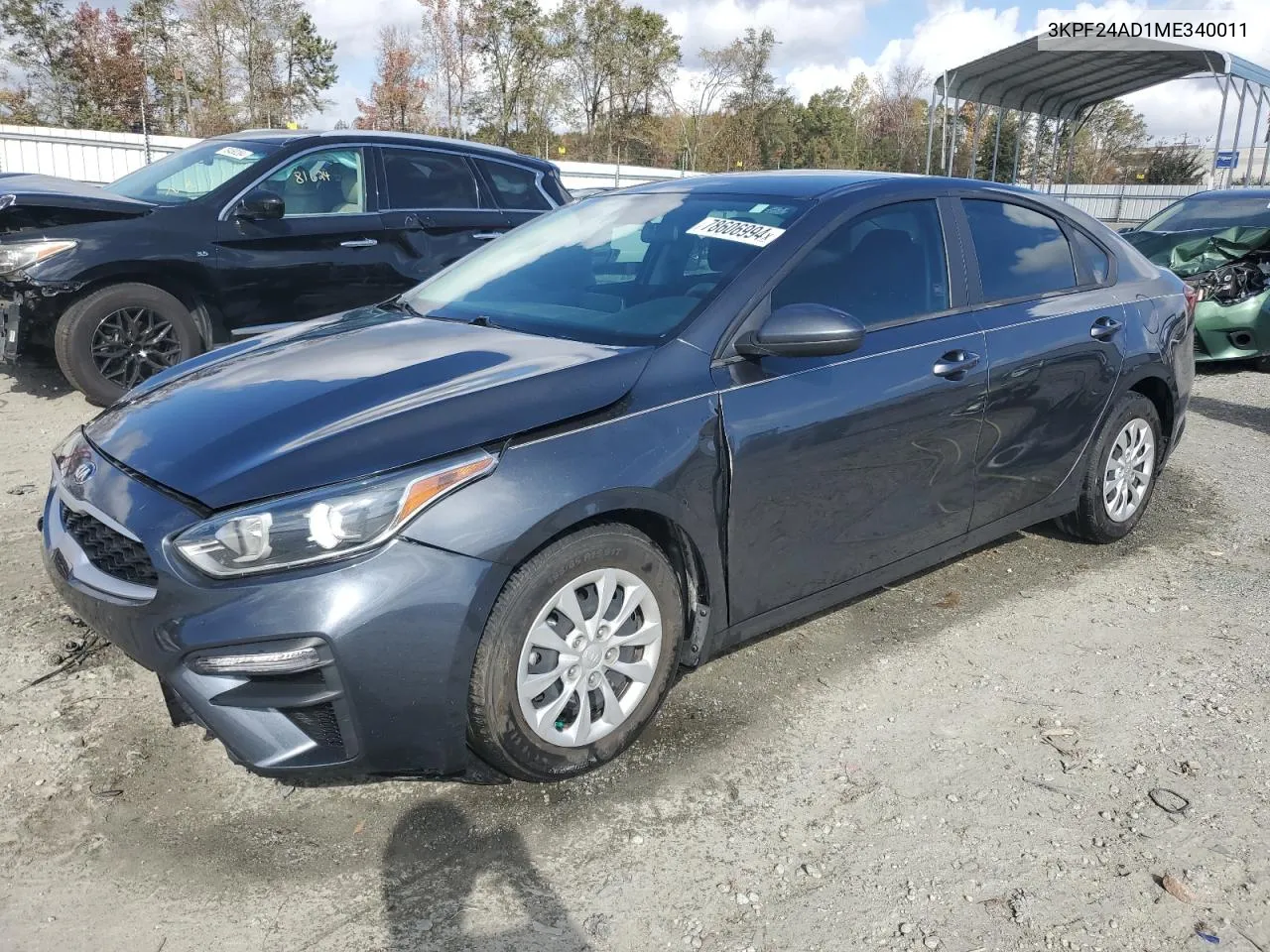 2021 Kia Forte Fe VIN: 3KPF24AD1ME340011 Lot: 78606994