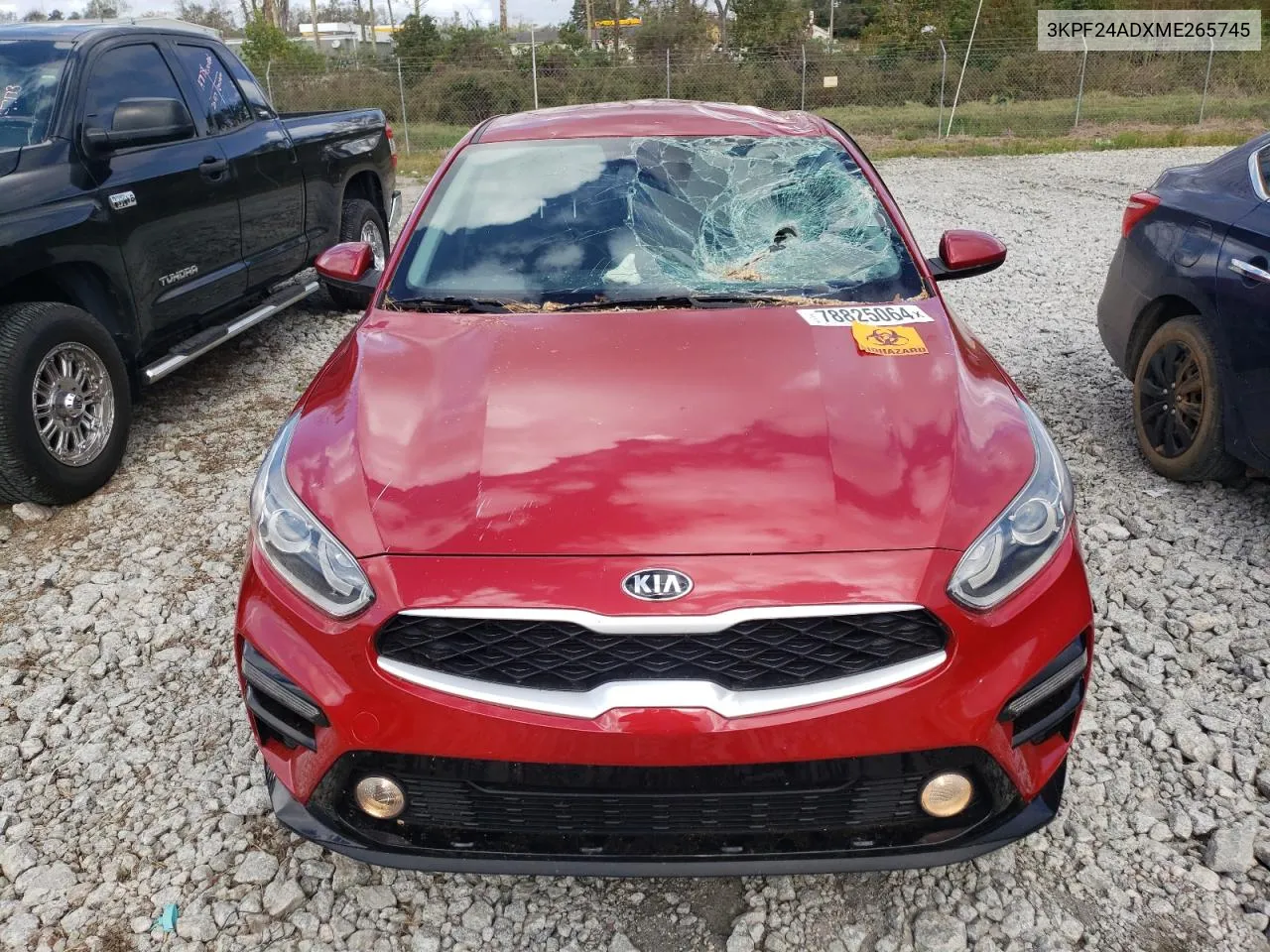 2021 Kia Forte Fe VIN: 3KPF24ADXME265745 Lot: 78825064