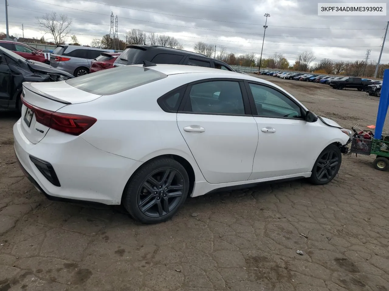 2021 Kia Forte Gt Line VIN: 3KPF34AD8ME393902 Lot: 78911864