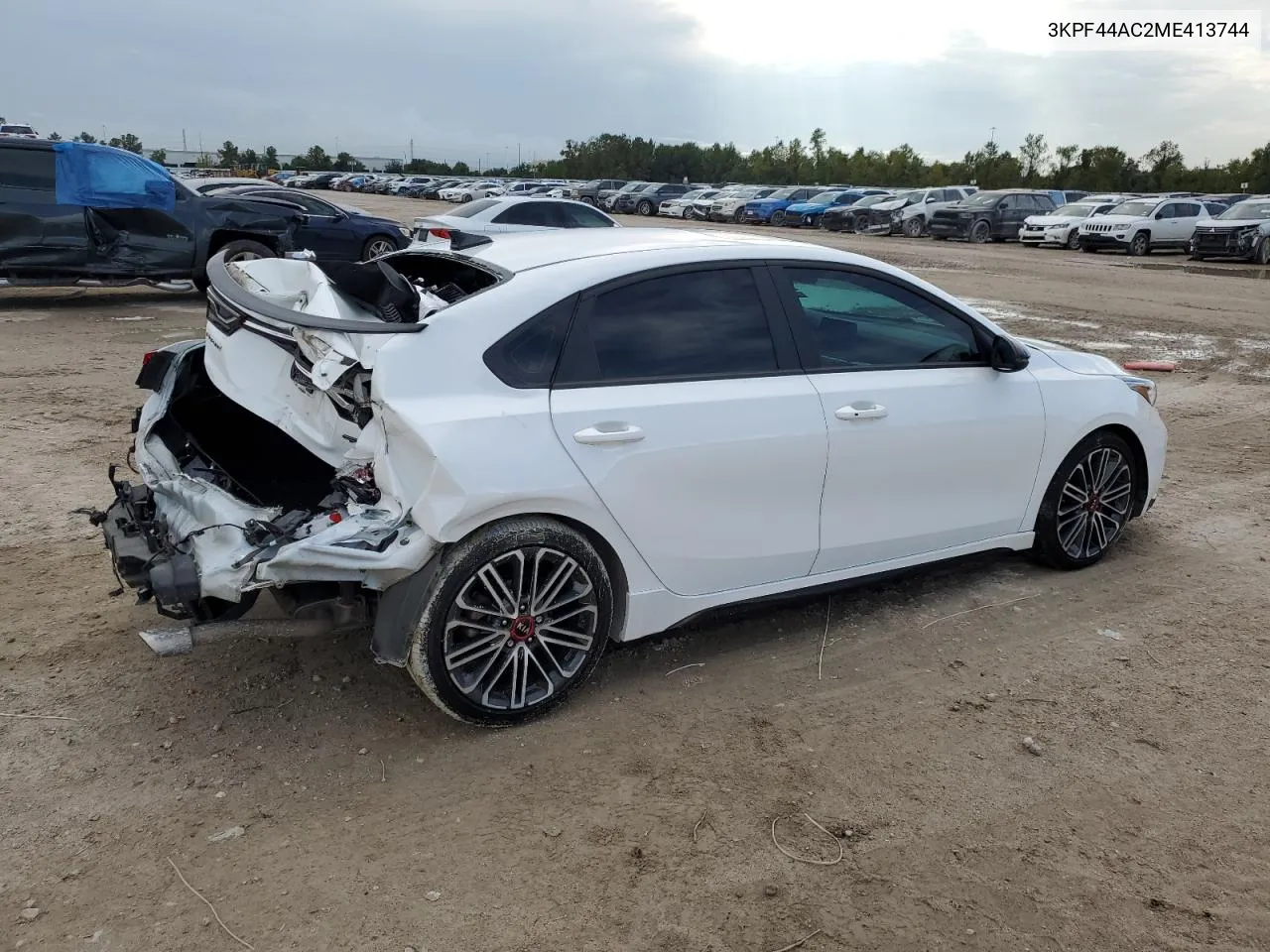 2021 Kia Forte Gt VIN: 3KPF44AC2ME413744 Lot: 78917064