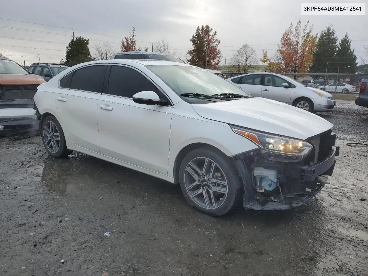 2021 Kia Forte Ex VIN: 3KPF54AD8ME412541 Lot: 78922124