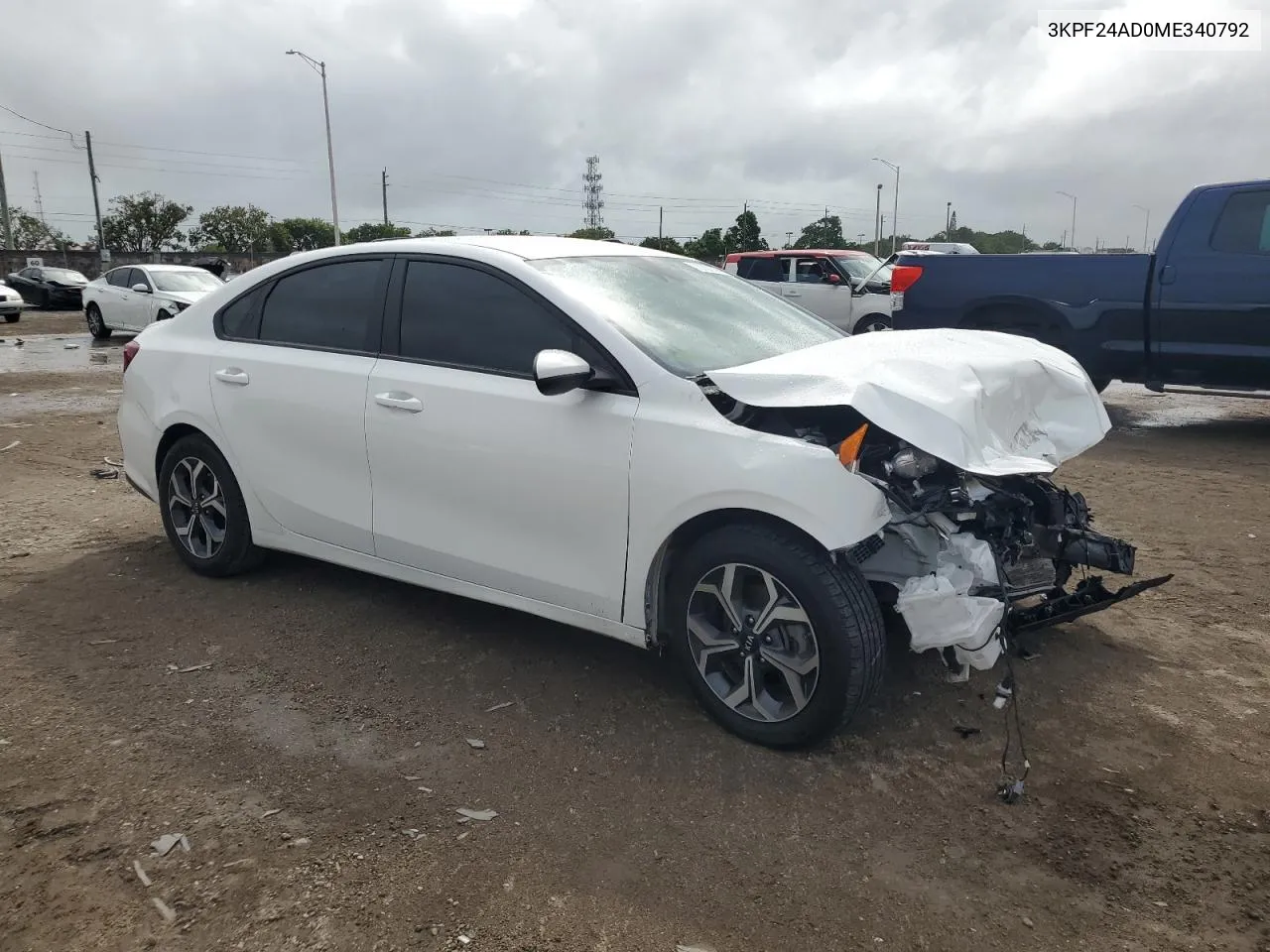 2021 Kia Forte Fe VIN: 3KPF24AD0ME340792 Lot: 79163534