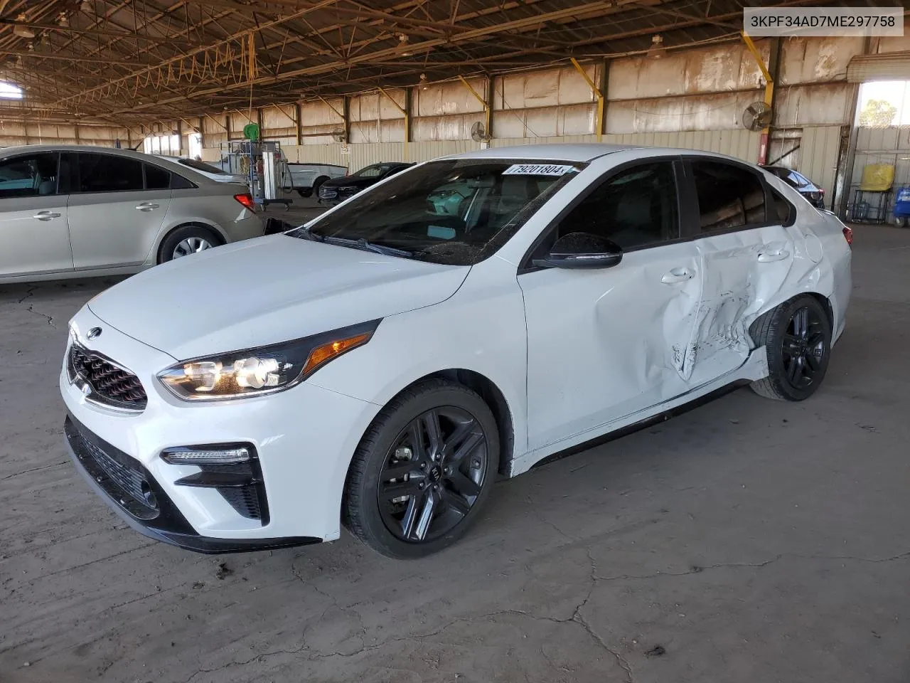 2021 Kia Forte Gt Line VIN: 3KPF34AD7ME297758 Lot: 79201804