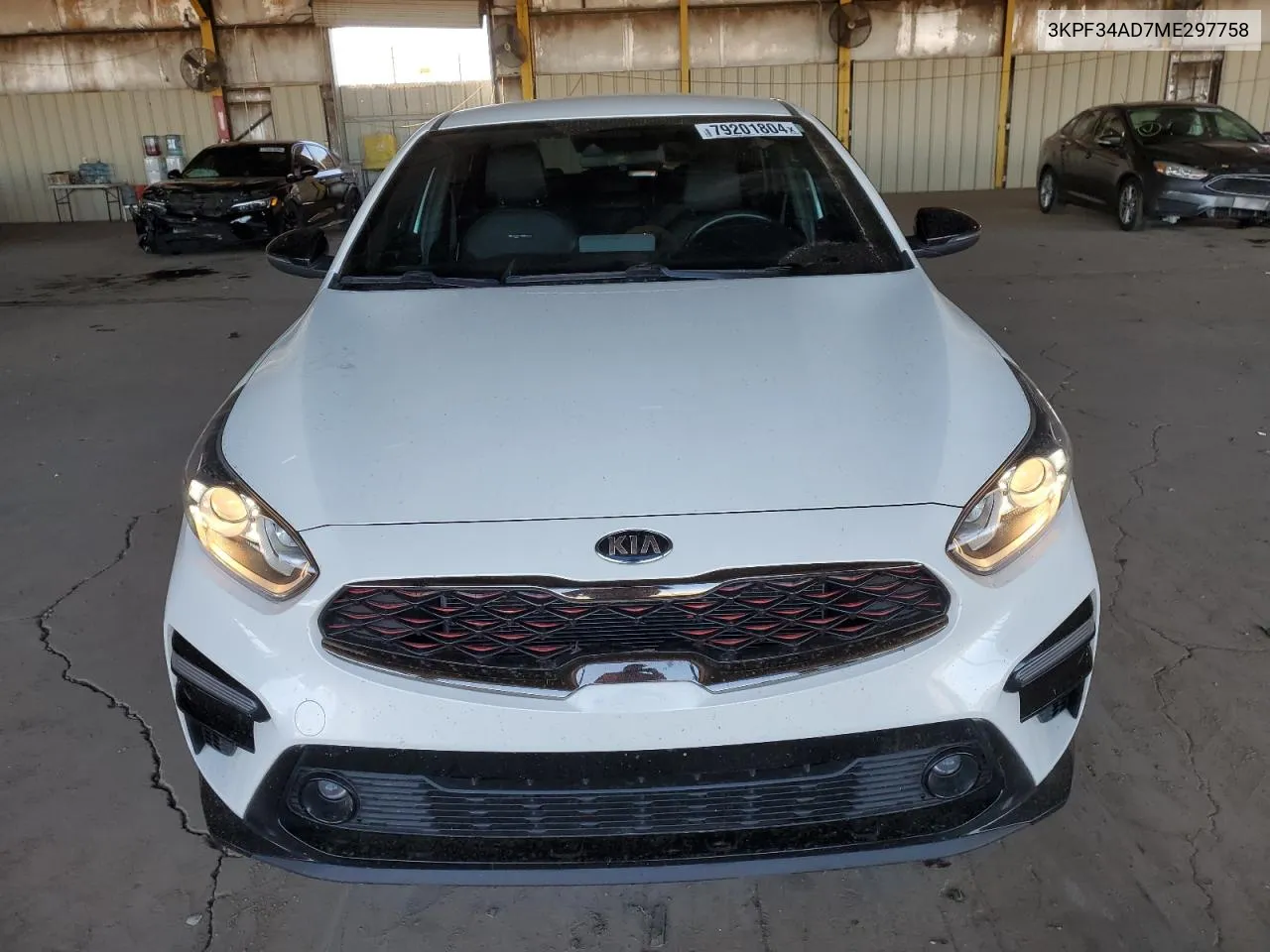 2021 Kia Forte Gt Line VIN: 3KPF34AD7ME297758 Lot: 79201804