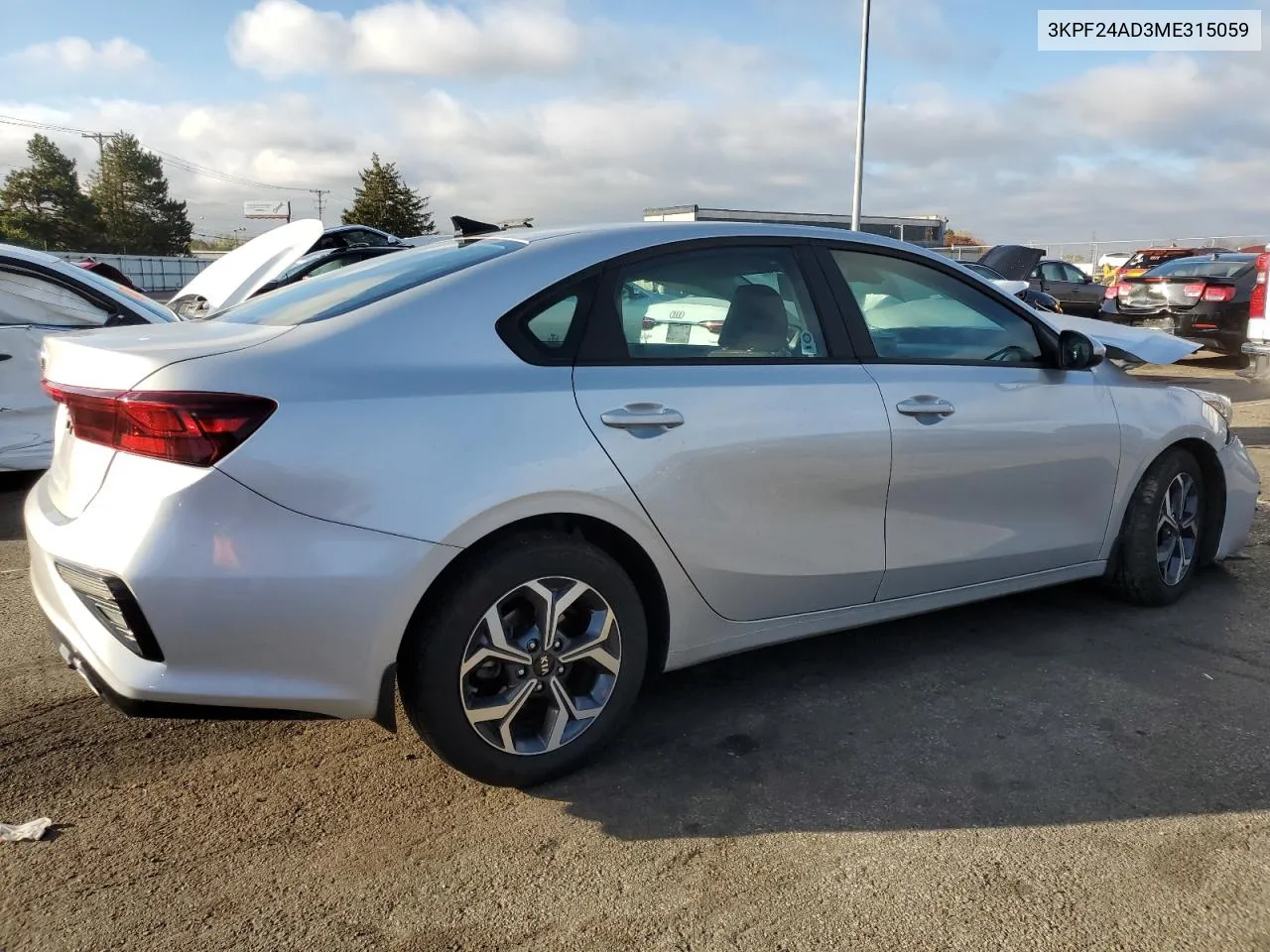 2021 Kia Forte Fe VIN: 3KPF24AD3ME315059 Lot: 79415554