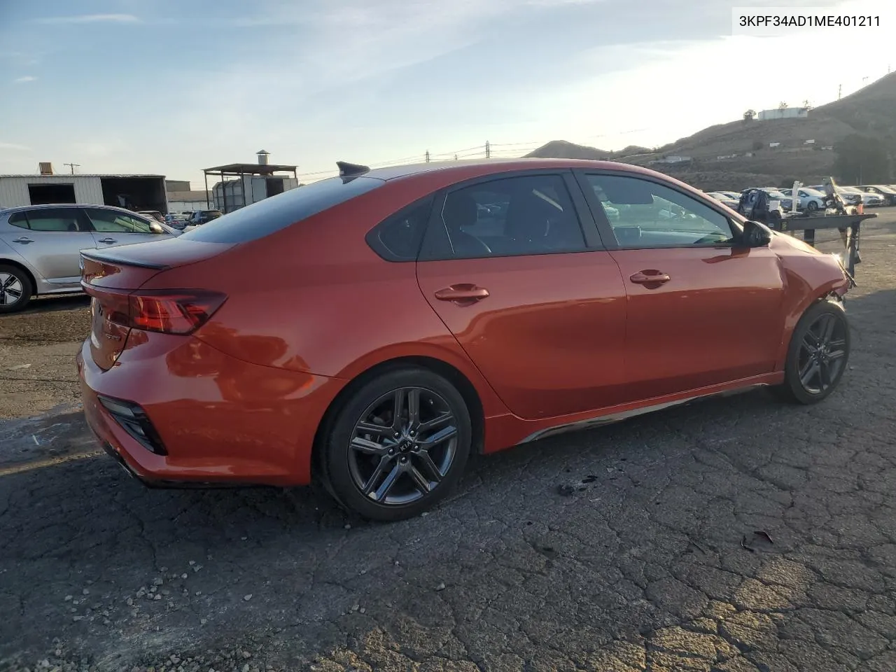 2021 Kia Forte Gt Line VIN: 3KPF34AD1ME401211 Lot: 79453644