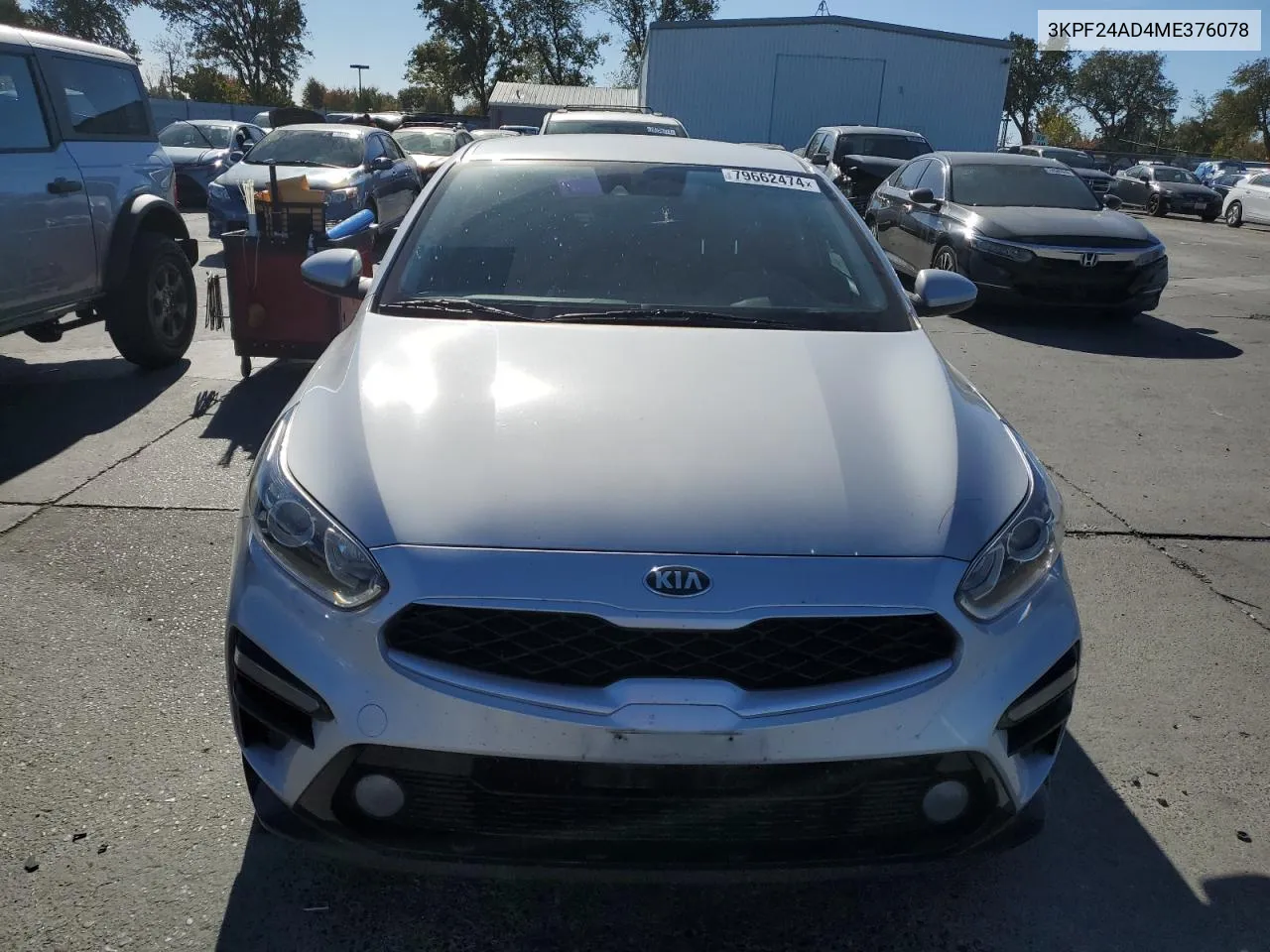 2021 Kia Forte Fe VIN: 3KPF24AD4ME376078 Lot: 79662474