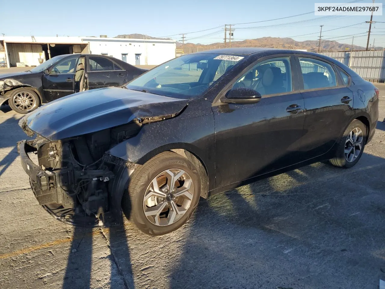 2021 Kia Forte Fe VIN: 3KPF24AD6ME297687 Lot: 79771364