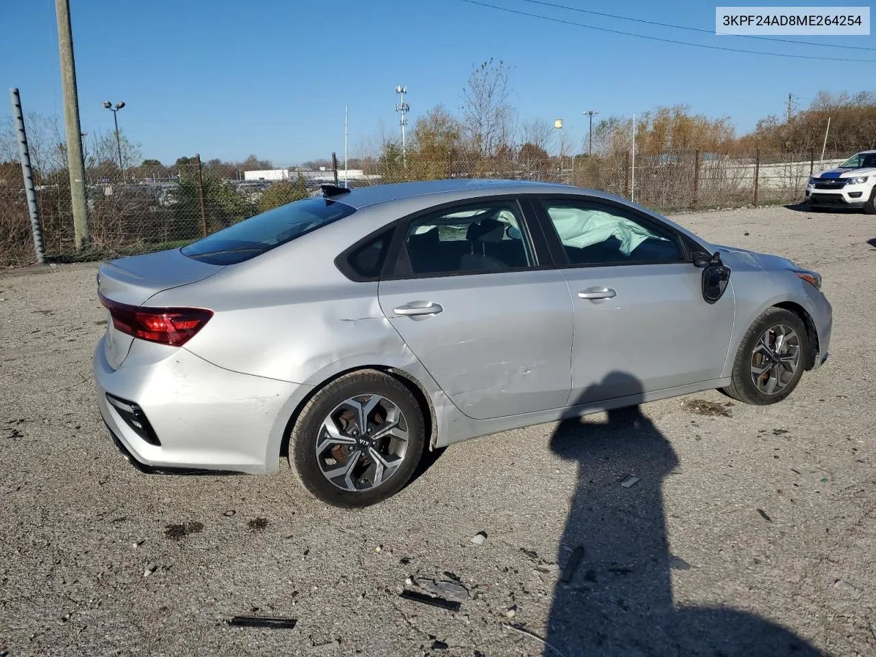 2021 Kia Forte Fe VIN: 3KPF24AD8ME264254 Lot: 79780904