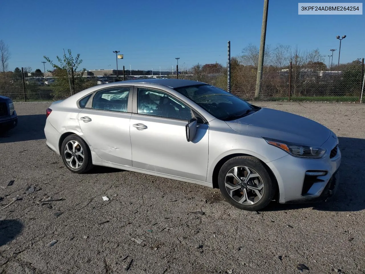 2021 Kia Forte Fe VIN: 3KPF24AD8ME264254 Lot: 79780904