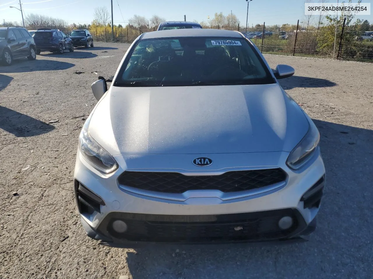 2021 Kia Forte Fe VIN: 3KPF24AD8ME264254 Lot: 79780904