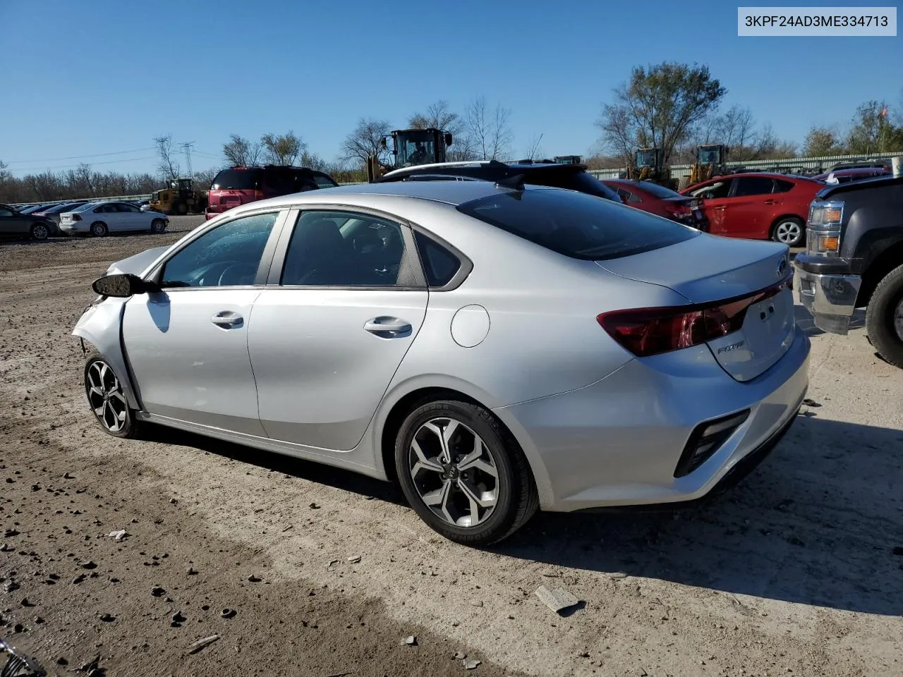 2021 Kia Forte Fe VIN: 3KPF24AD3ME334713 Lot: 79842554