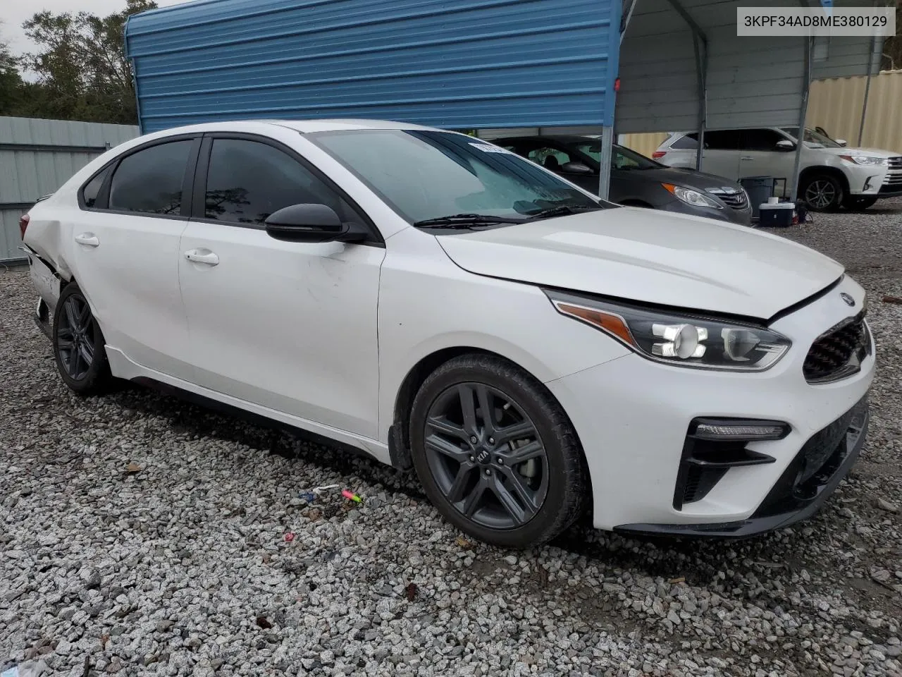 2021 Kia Forte Gt Line VIN: 3KPF34AD8ME380129 Lot: 79878254