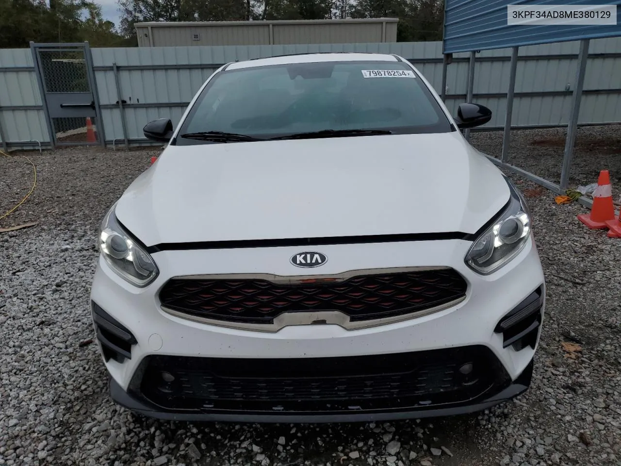 2021 Kia Forte Gt Line VIN: 3KPF34AD8ME380129 Lot: 79878254