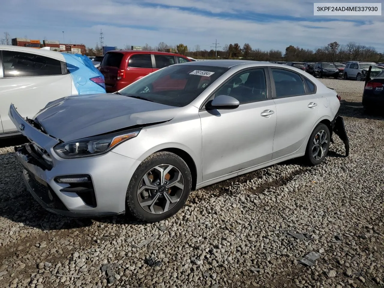 2021 Kia Forte Fe VIN: 3KPF24AD4ME337930 Lot: 79915384