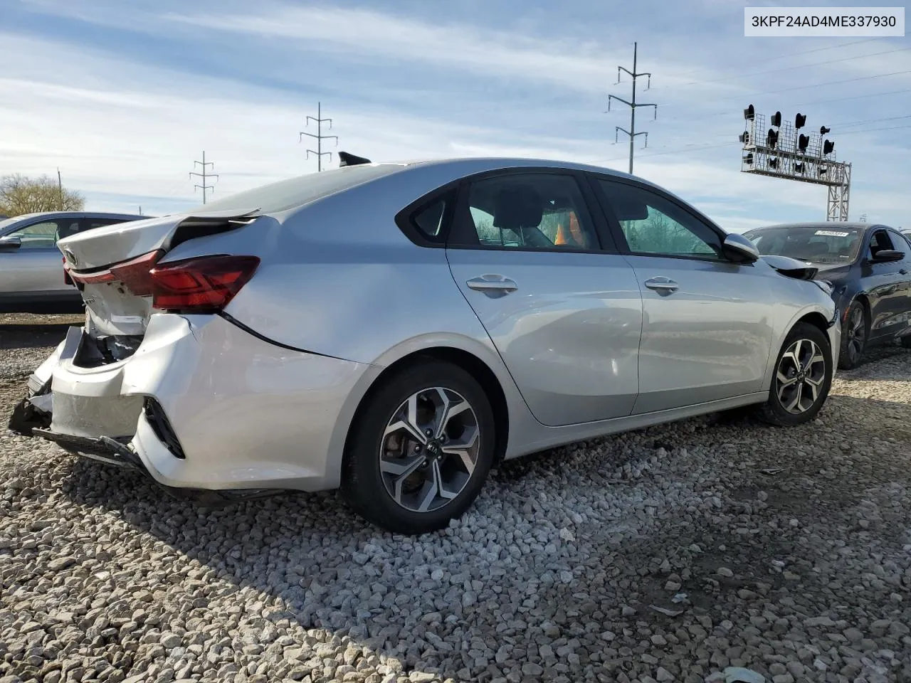 2021 Kia Forte Fe VIN: 3KPF24AD4ME337930 Lot: 79915384