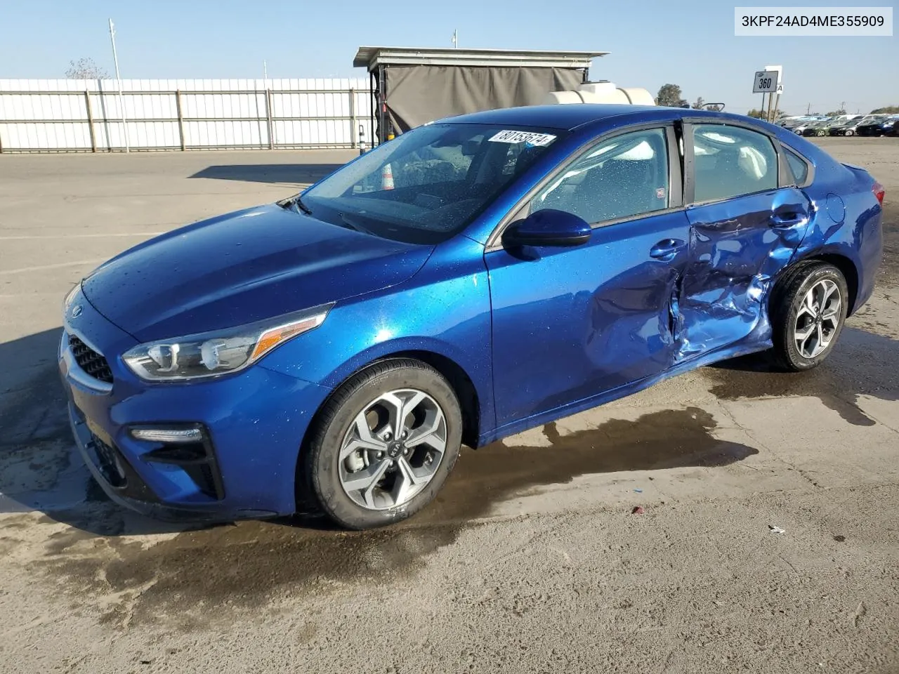 2021 Kia Forte Fe VIN: 3KPF24AD4ME355909 Lot: 80153674