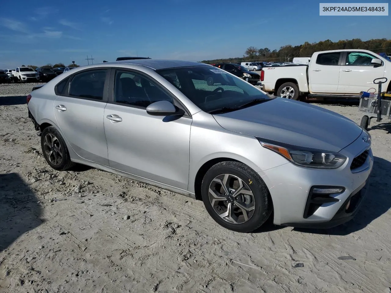 2021 Kia Forte Fe VIN: 3KPF24AD5ME348435 Lot: 80239104