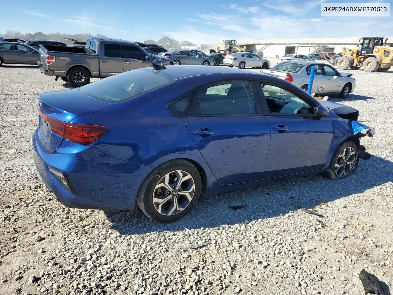 2021 Kia Forte Fe VIN: 3KPF24ADXME370513 Lot: 80363044