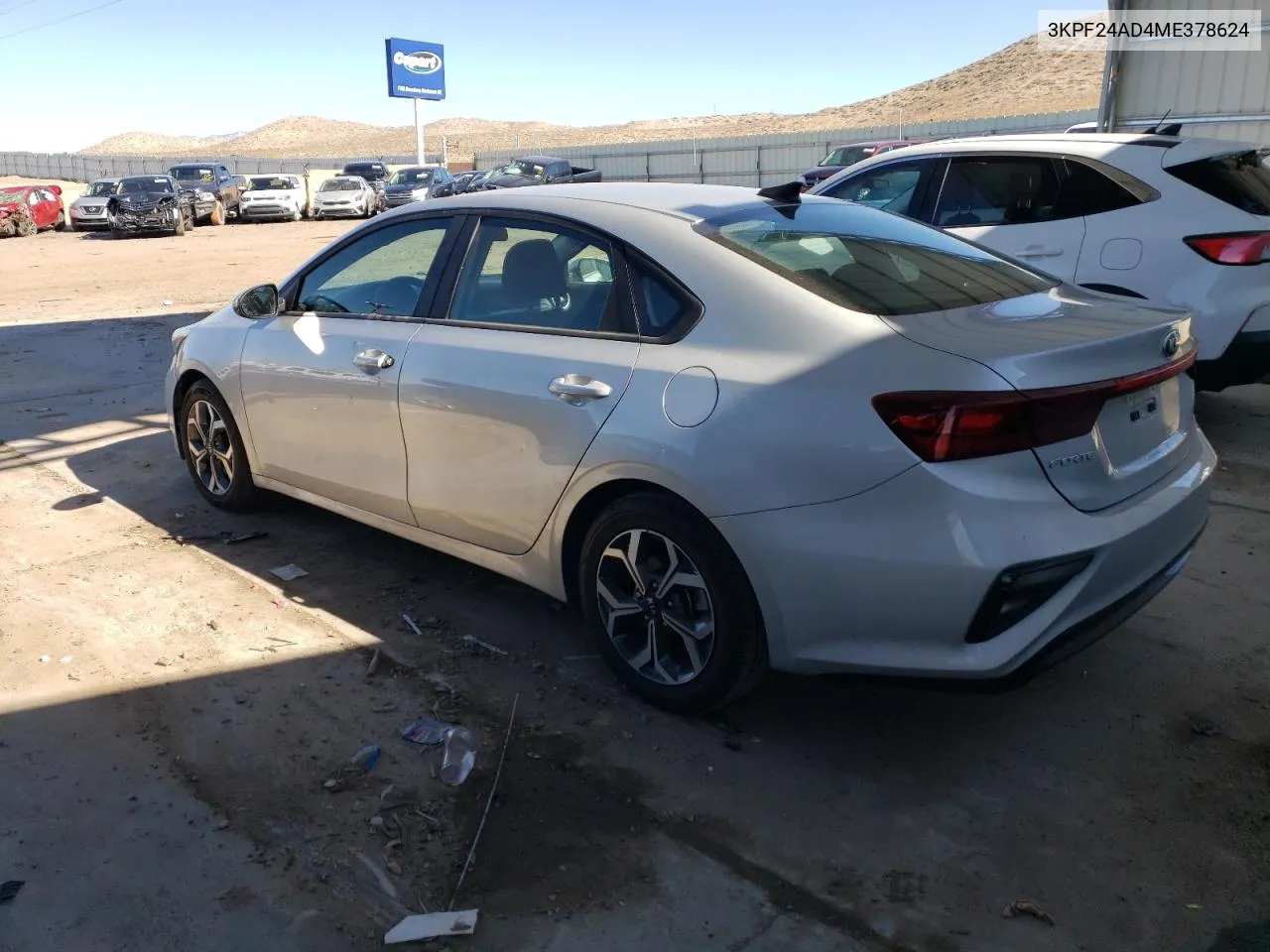 2021 Kia Forte Fe VIN: 3KPF24AD4ME378624 Lot: 80548084