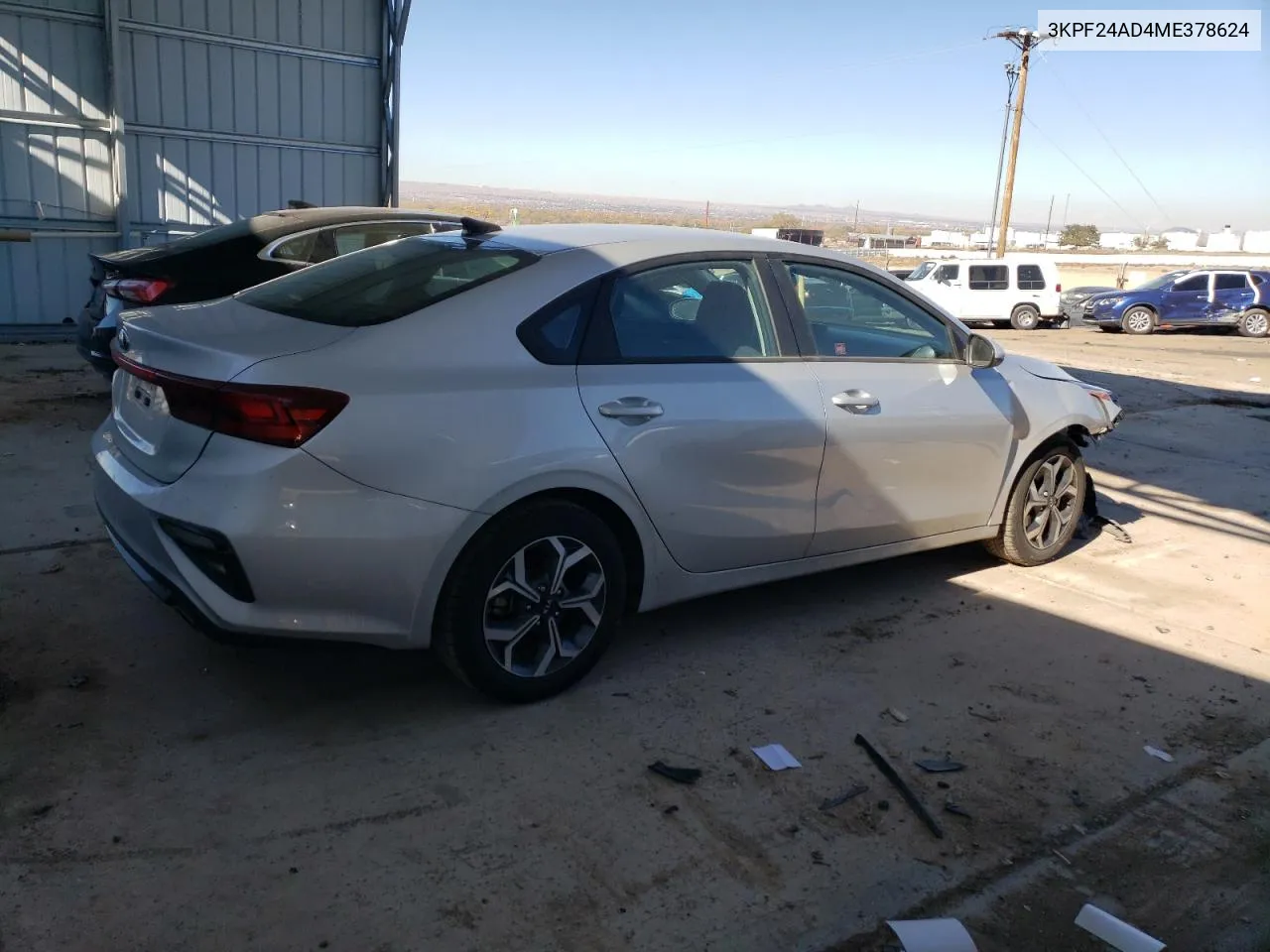 2021 Kia Forte Fe VIN: 3KPF24AD4ME378624 Lot: 80548084