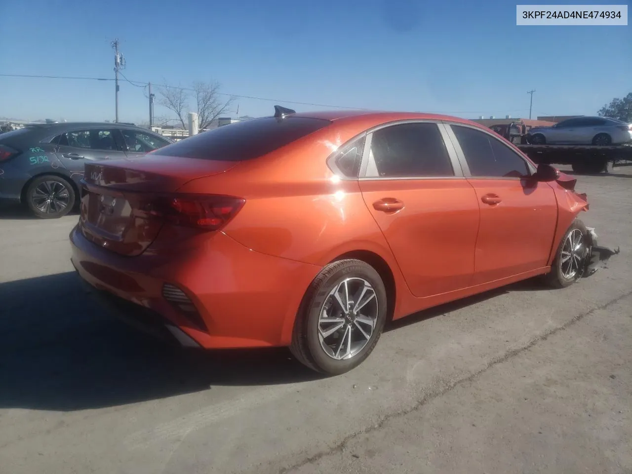 3KPF24AD4NE474934 2022 Kia Forte Fe