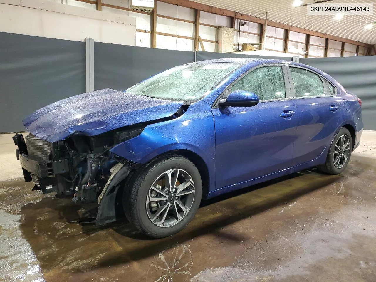 2022 Kia Forte Fe VIN: 3KPF24AD9NE446143 Lot: 48034674