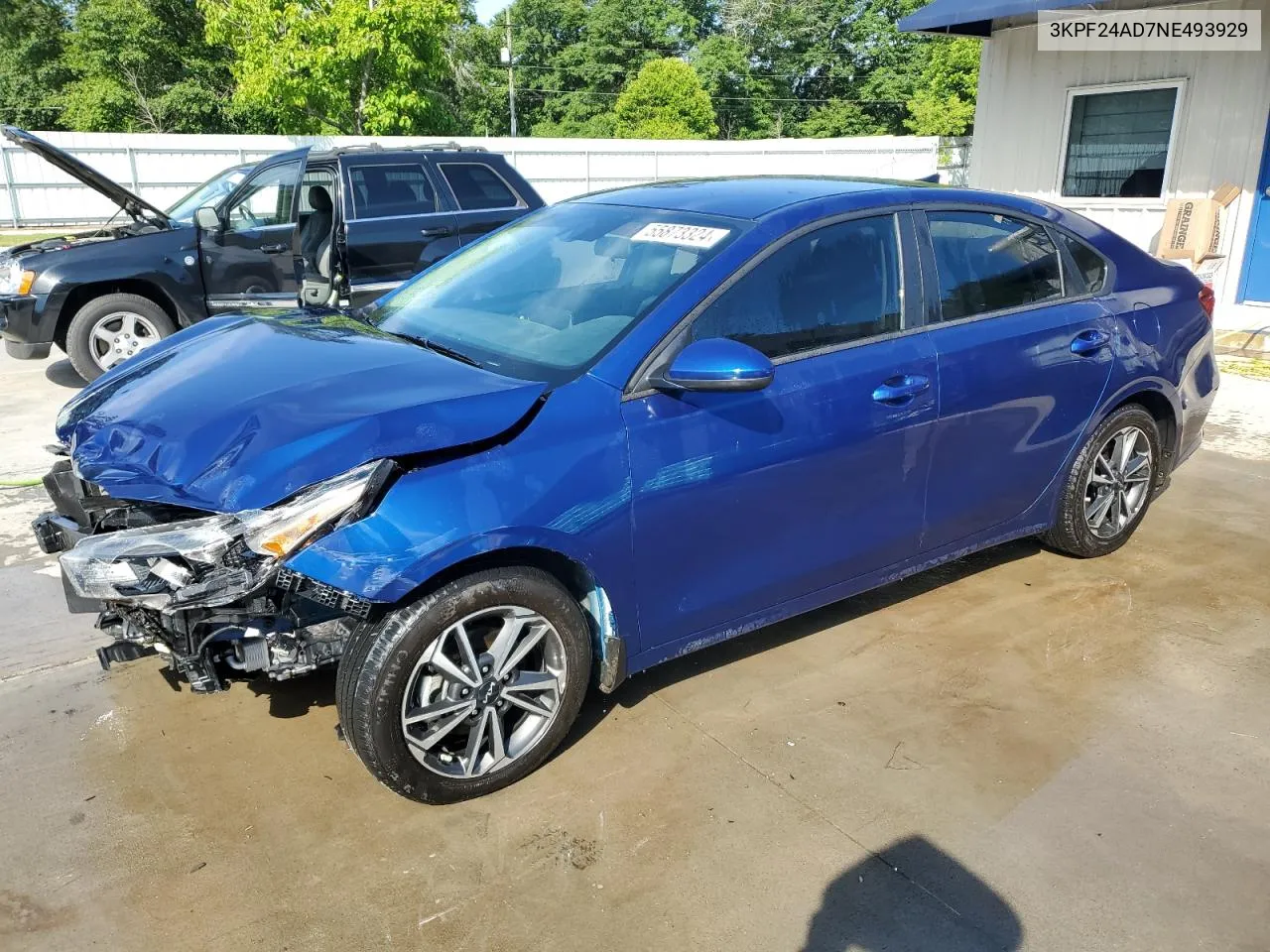 2022 Kia Forte Fe VIN: 3KPF24AD7NE493929 Lot: 55873324