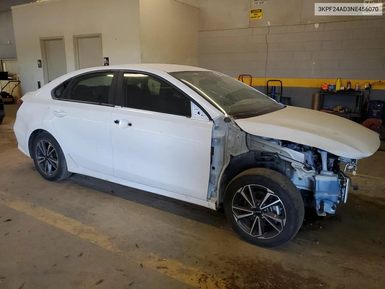 2022 Kia Forte Fe VIN: 3KPF24AD3NE456070 Lot: 57062924